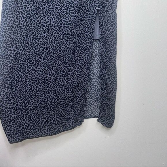 Abercrombie & Fitch leopard print 3/4 Sleeve Squareneck Smocked Dress Size Small - Picture 11 of 12